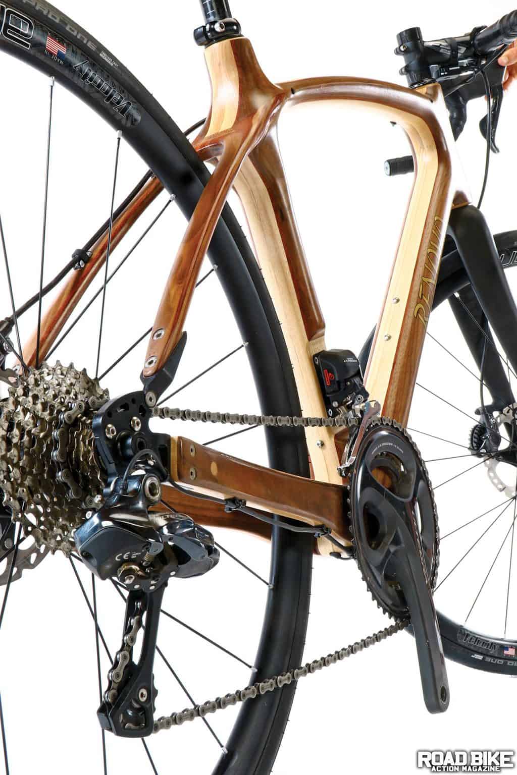 Wooden bicycle shop frame